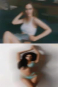 Nude woman with UT pad on pussy periods