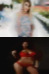 Nude woman play flowing fetish