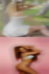 Horny female race track field