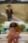 Nude girls couple loving house